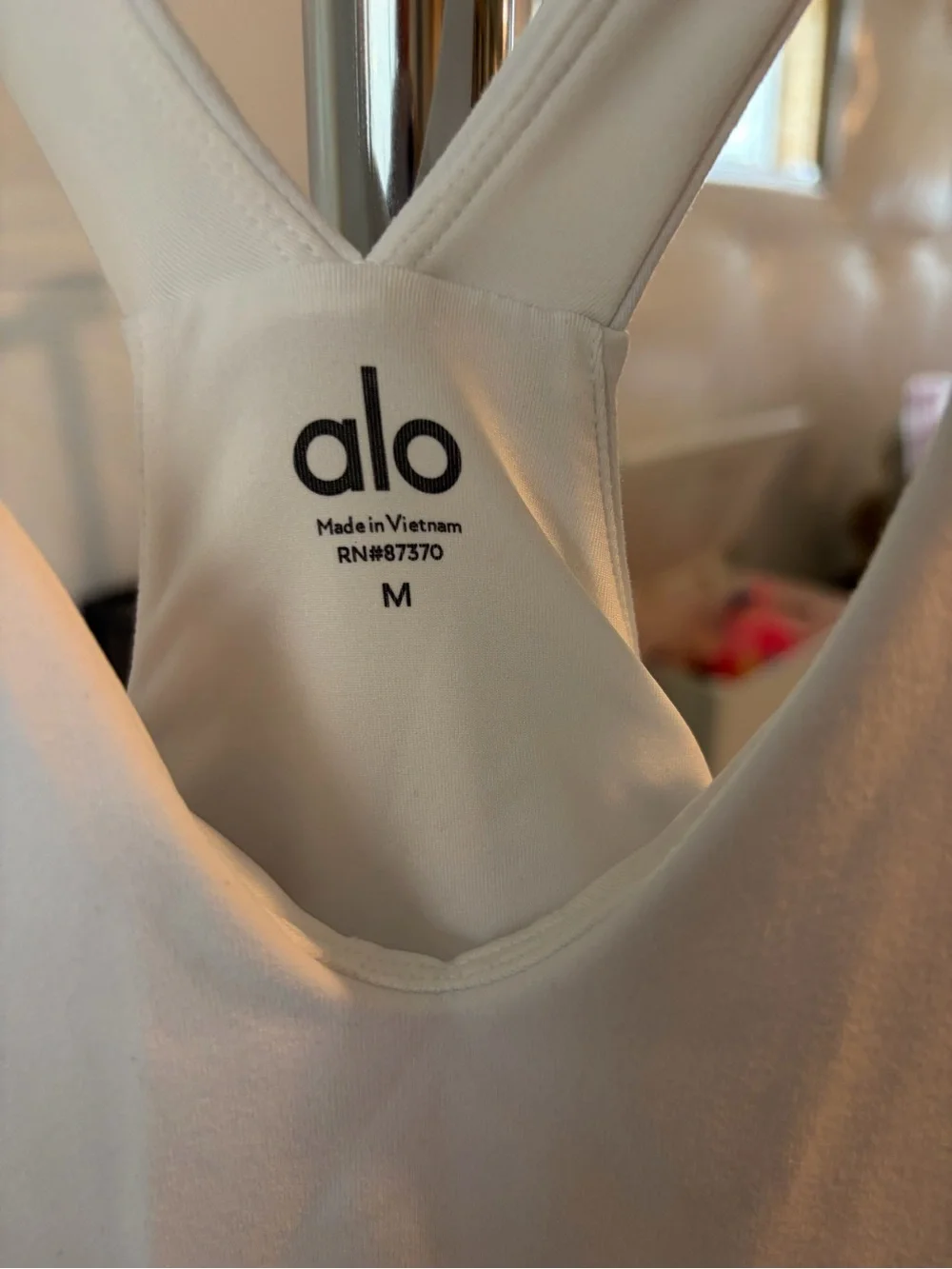 ALO Yoga white athletic